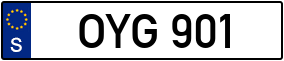 Trailer License Plate